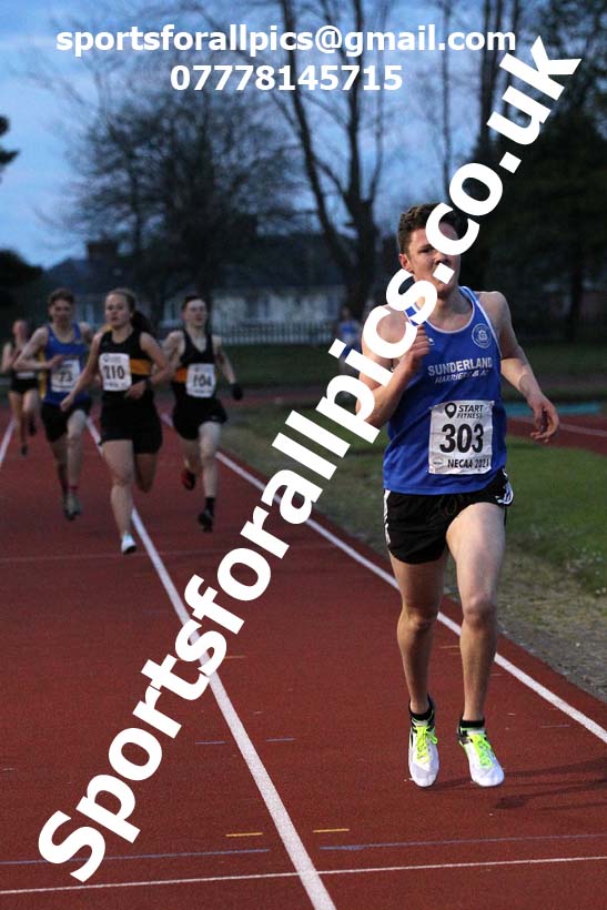 1500 metres, North East Grand Prix No. 1, Monkton on Wednesday, April 28th, 2021. Photo: David T. Hewitson/Sports for All Pics